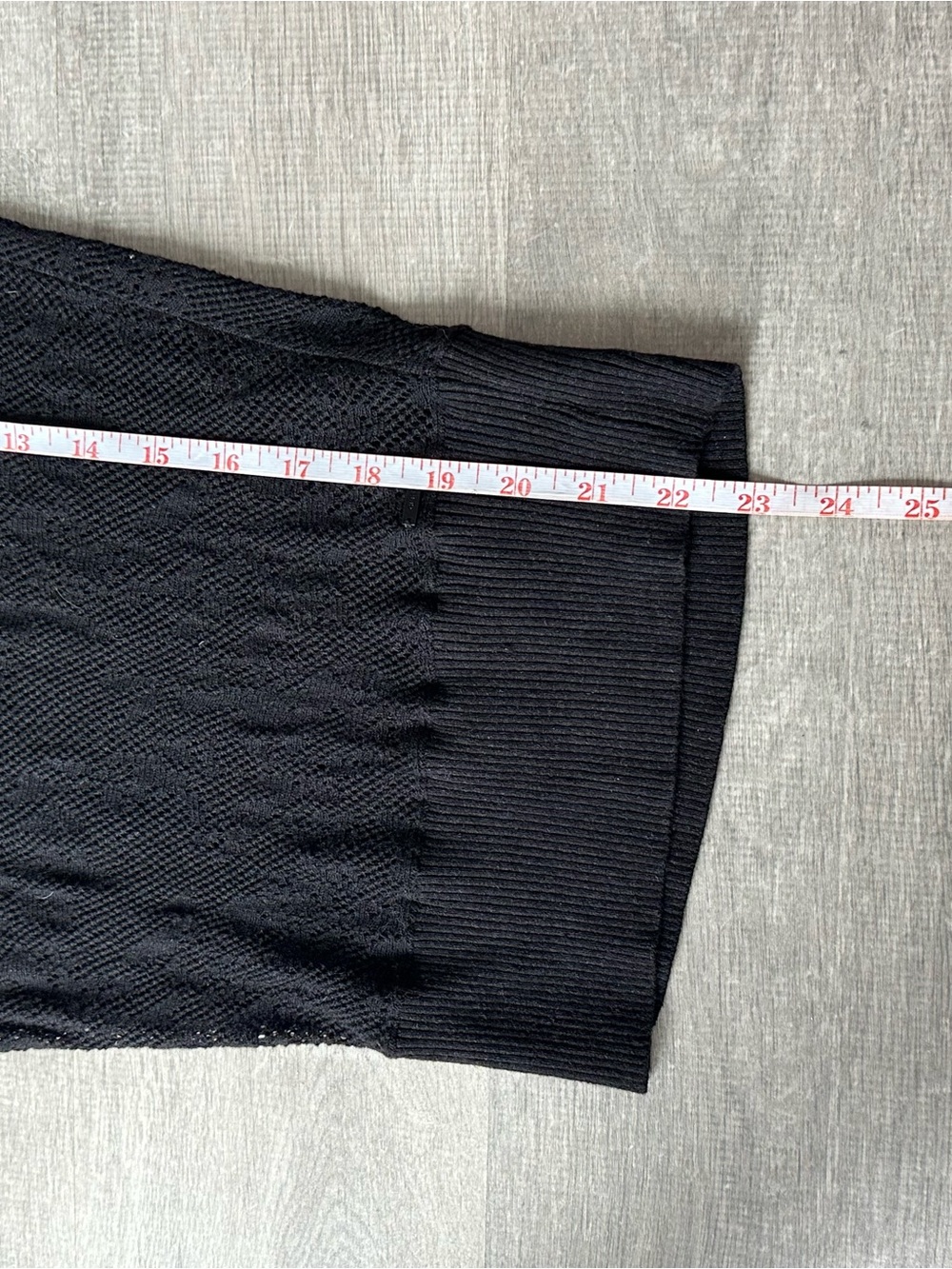 NWT Vintage GUESS Black Linen Off-Shoulder Knit Sweater 3/4 Sleeve Sheer - Picture 4 of 8